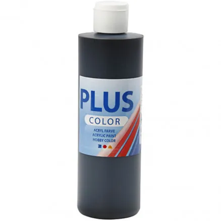 Plus Color harrastusmaali, musta, 250 ml/ 1 kpl.