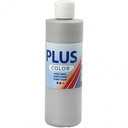 Plus Color harrastusmaali, hopea, 250 ml/1 pullo.