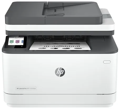 HP LaserJet Pro MFP 3102fdwe Mono Laser All in One Laserprinter Monitoimilaite Faksilla - Mustavalkoinen - Laser